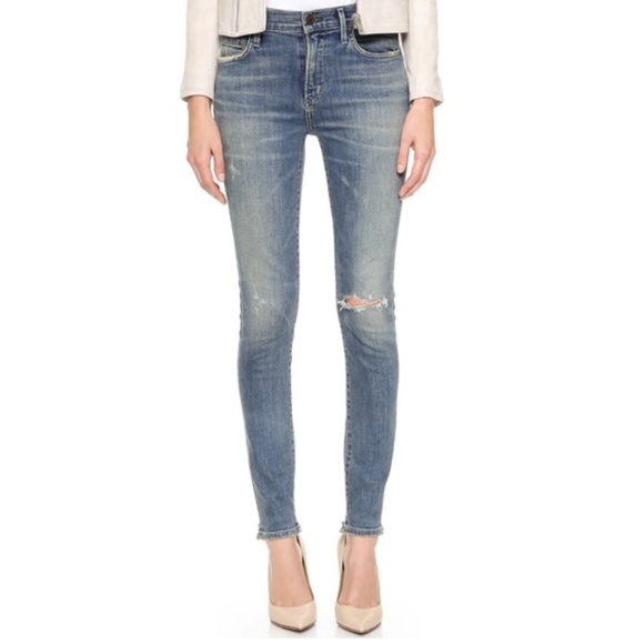 Citizens of Humanity Rocket High Rise Skinny Jeans | Distressed Wash | Size 24 - Picture 1 of 5
